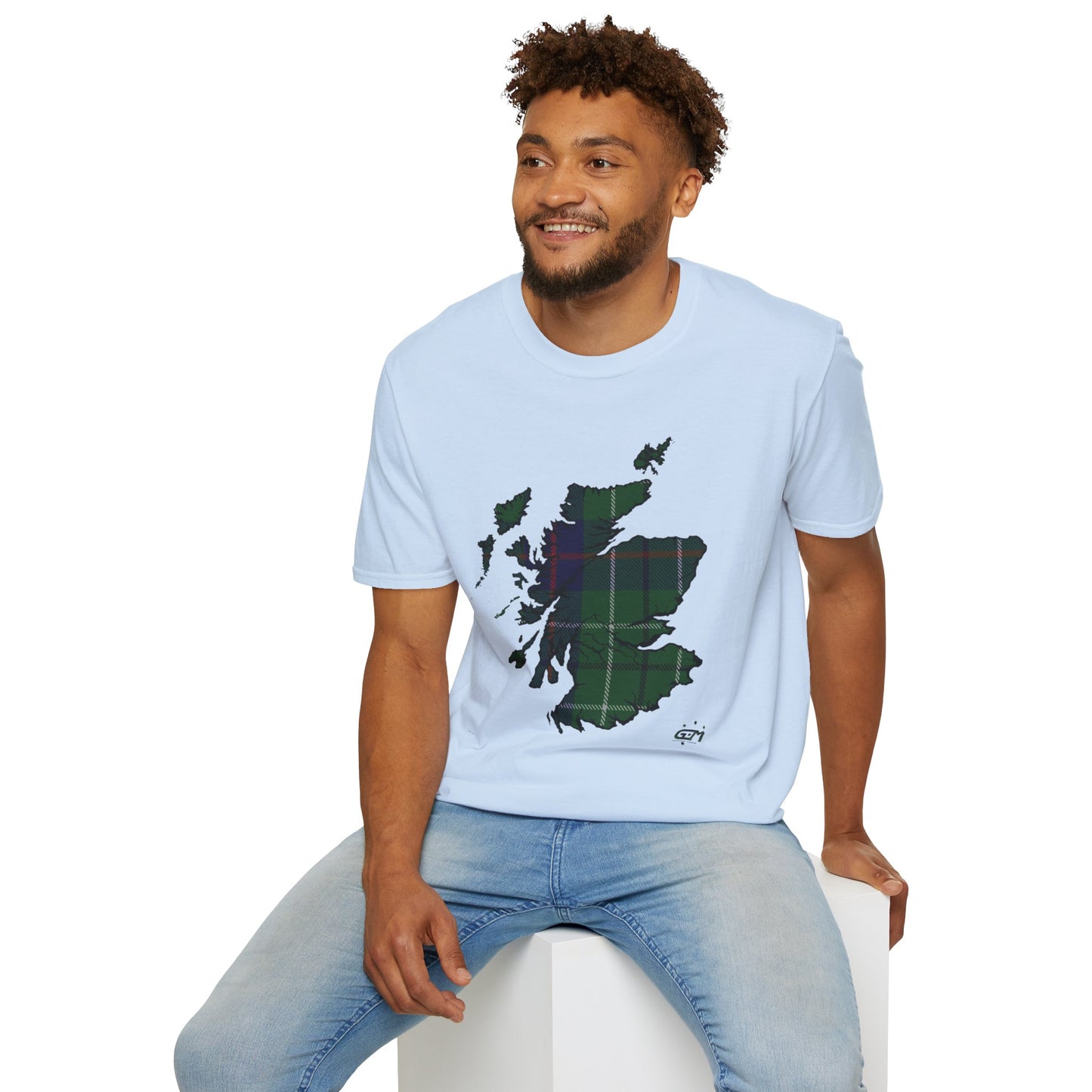 Tartan Ecosse Carte Softstyle T-Shirt Unisexe - Duncan Tartan Tee 