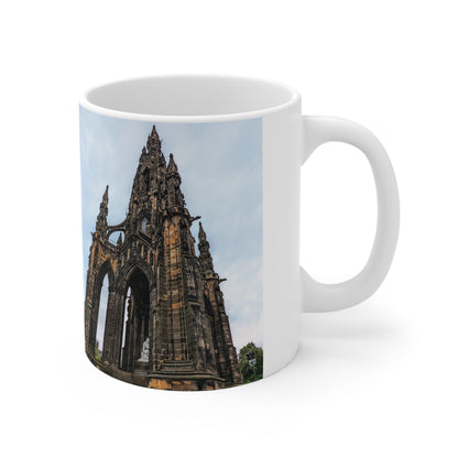 Scott Monument Photo Mug, Coffee Cup, Tea Cup, Scotland, White