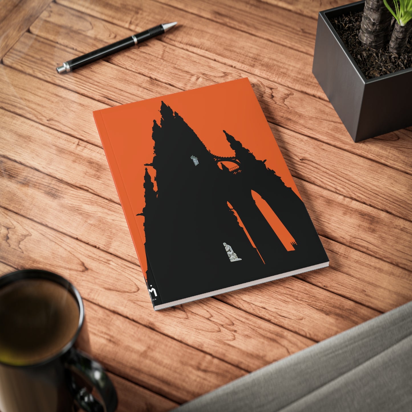 Scotland Art A5 Softcover Notebook - Silhouettes