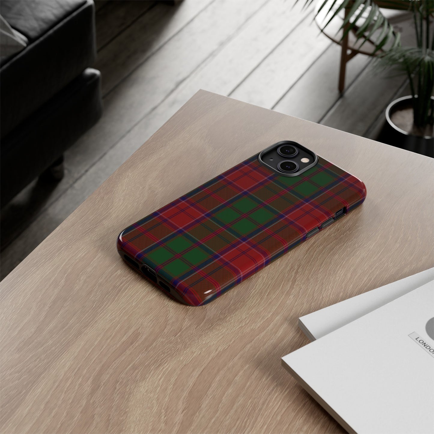 Étui de téléphone à motif tartan écossais - Grant, Divers