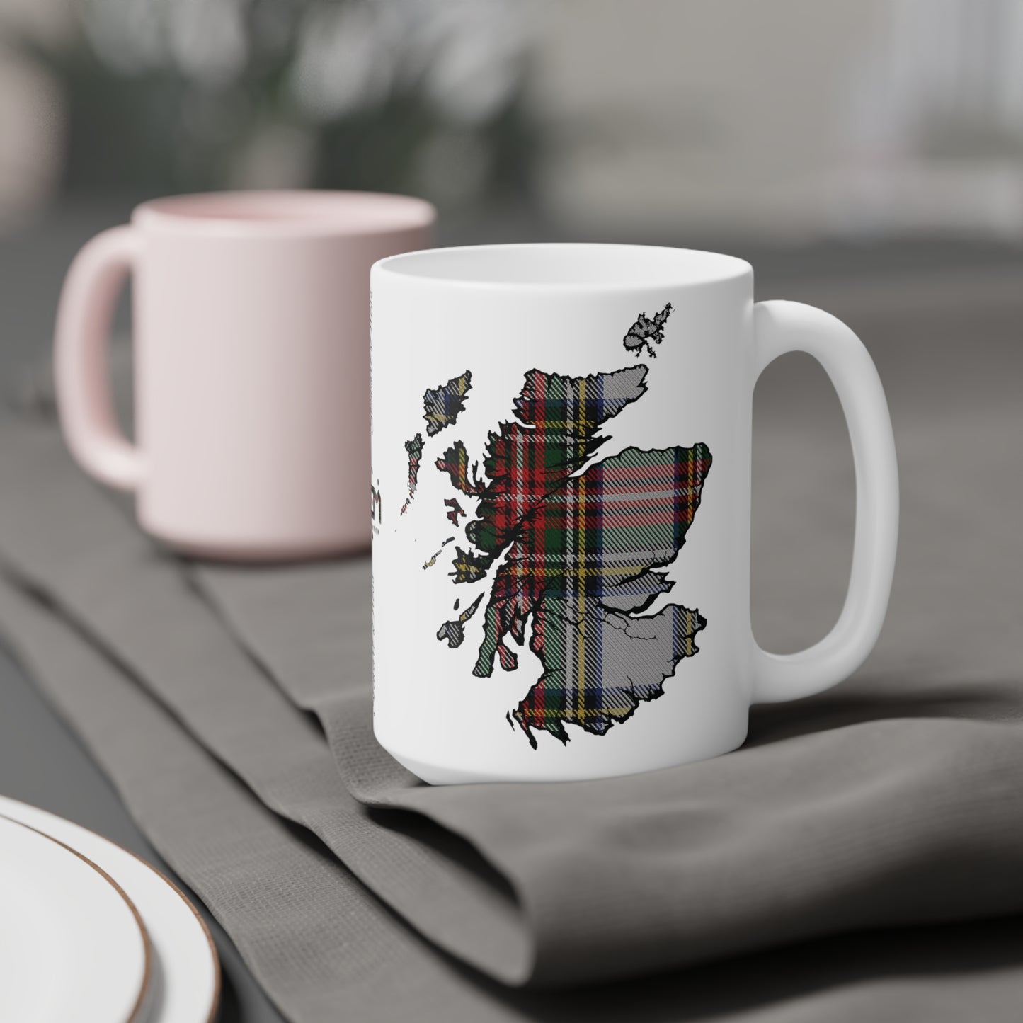 Mug carte écossaise en tartan – Stewart Dress Tartan, différentes tailles 