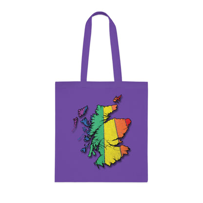 Scotland Pride Road Map Cotton Tote Bag