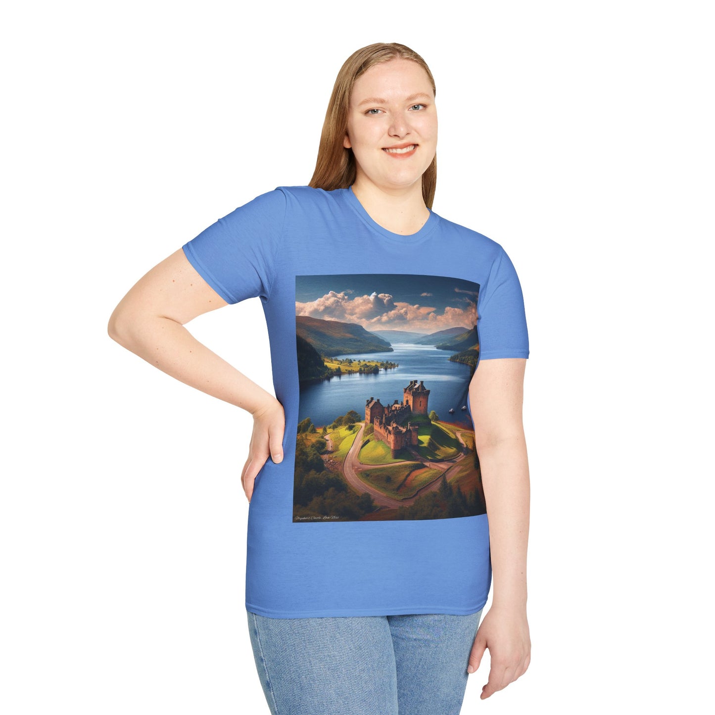 Urquhart Castle - Loch Ness Softstyle T-Shirt, Unisex Tee, Scottish Landmarks, Various Colours