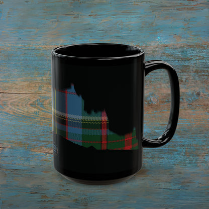 Tartan Edinburgh Castle - Anderson Old Mug, Black