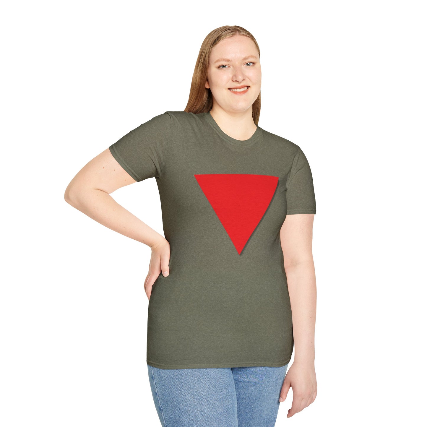 Red Triangle Softstyle Unisex T-Shirt, Various Colours