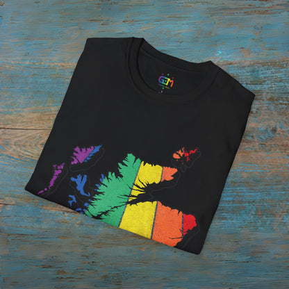 Pride Road Scotland Map Unisex T-Shirt, Various Colours