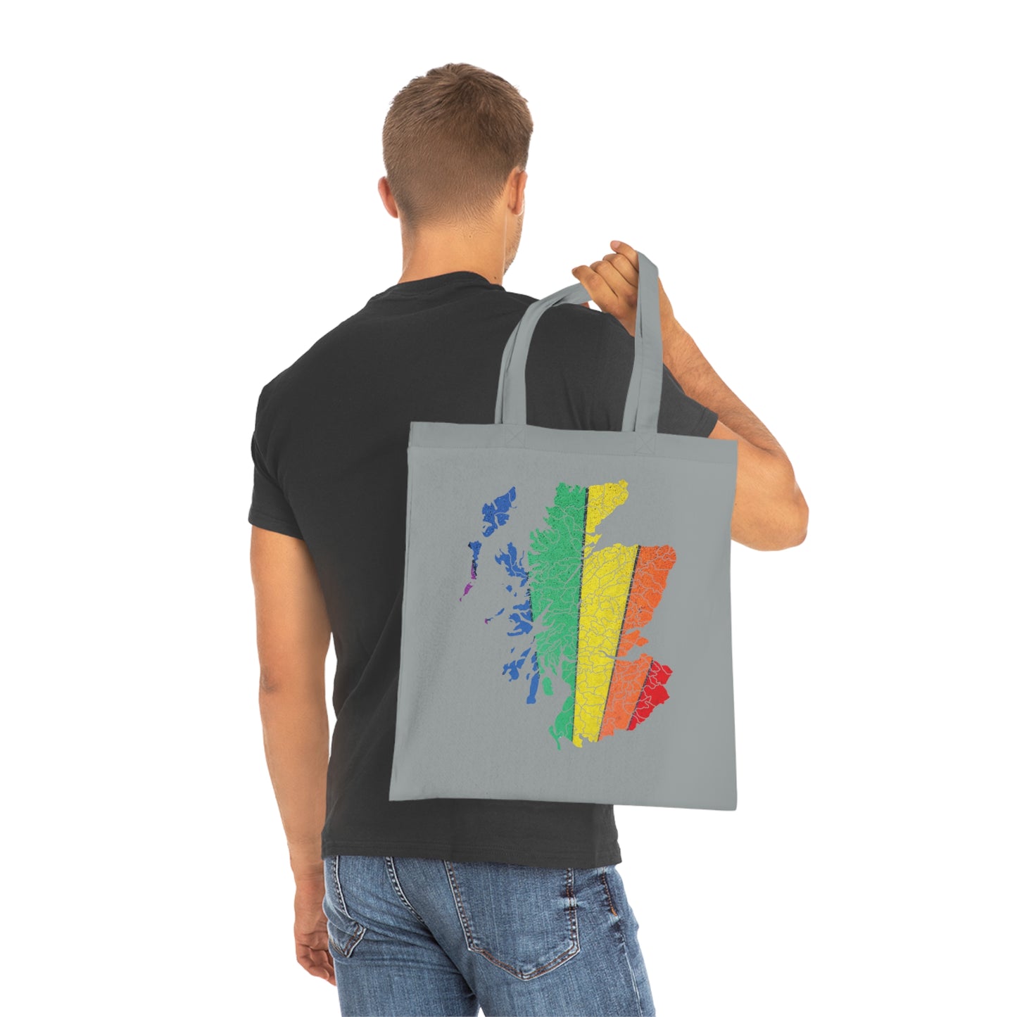 Scotland Pride Road Clan Map Cotton Tote Bag