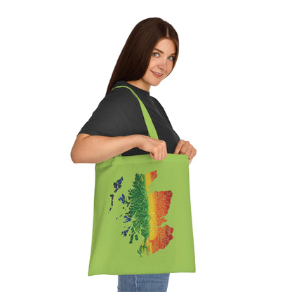 Scotland Pride Rain Clan Map Cotton Tote Bag