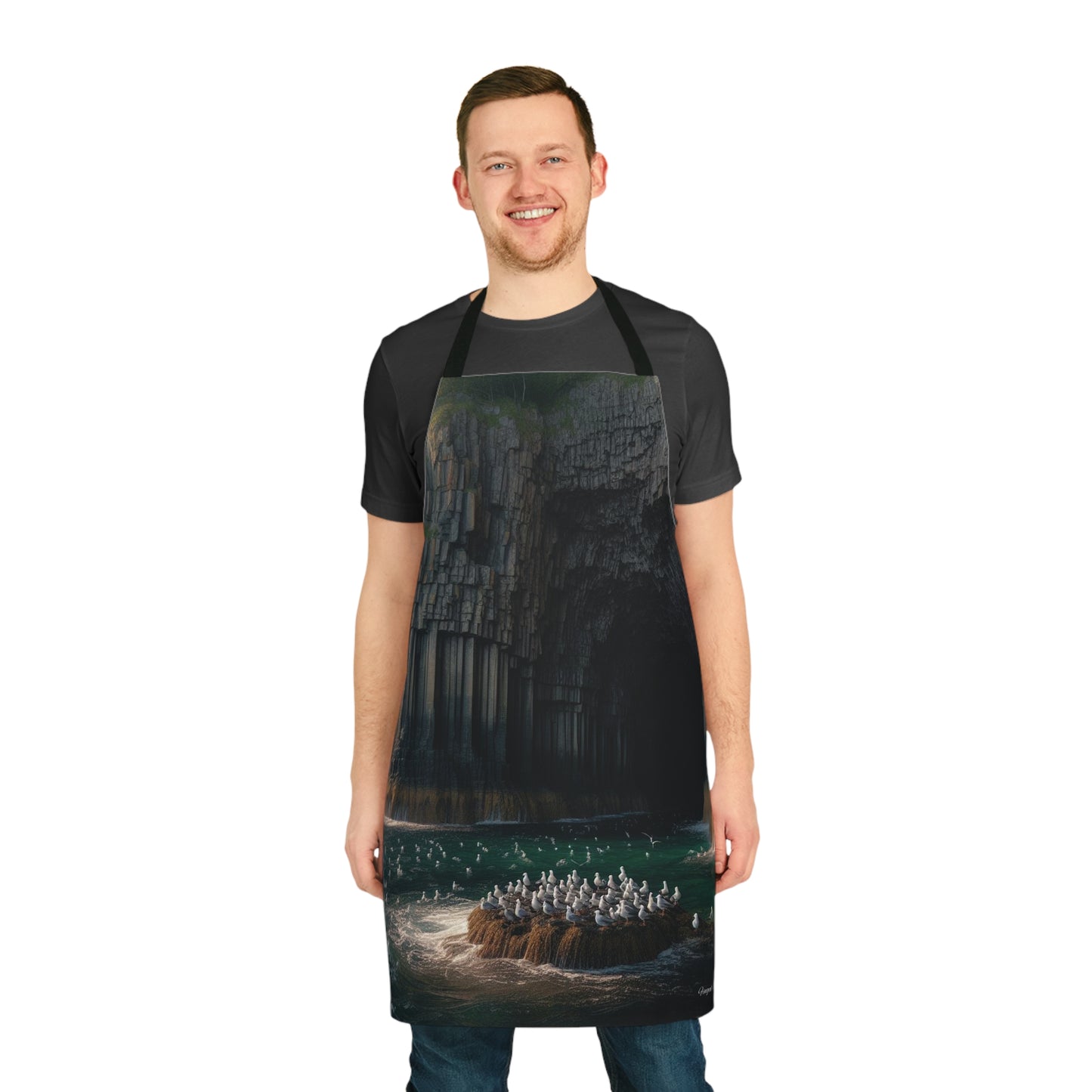 Fingal's Cave - Staffa Apron, Scottish Cooking Apparel, Chef Accessory