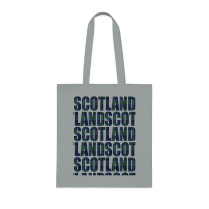 Reversible Scotland Tartan Map Cotton Tote Bag - Miller Tartan