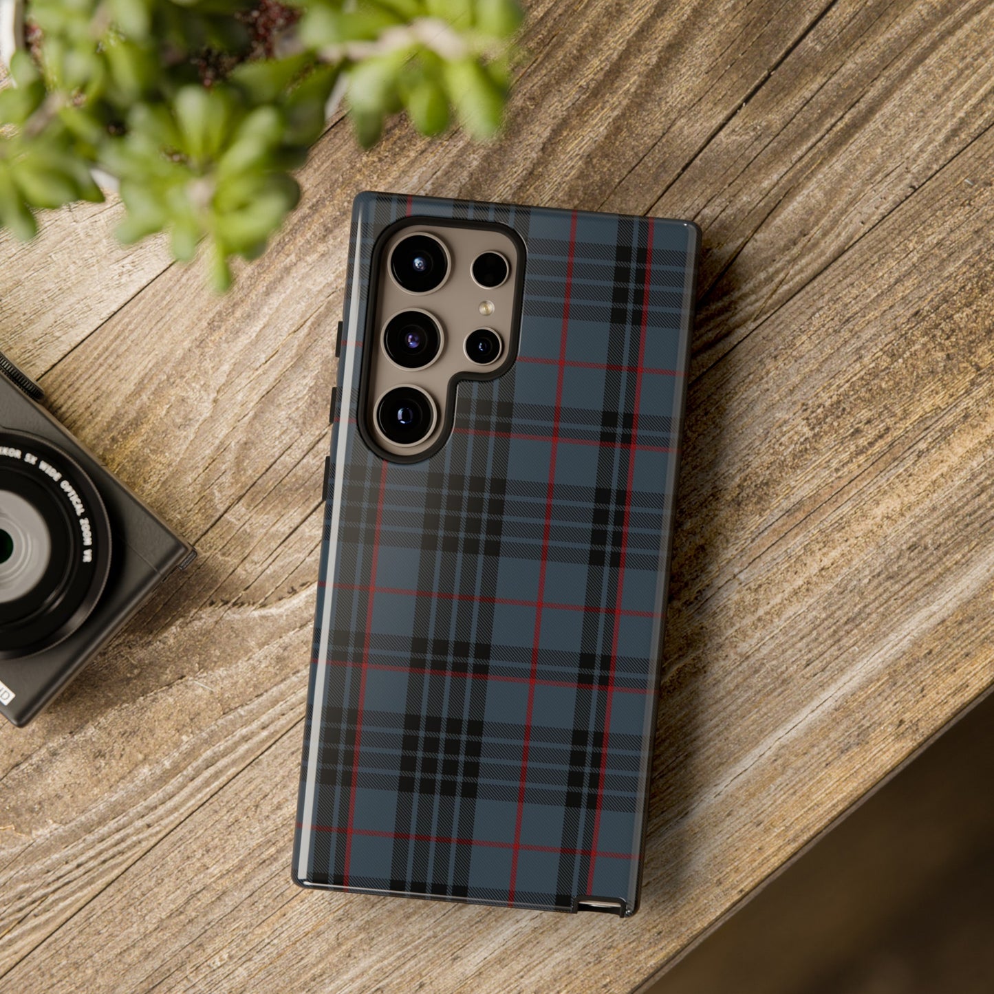 Étui de téléphone à motif tartan écossais - Mackay Blue, divers