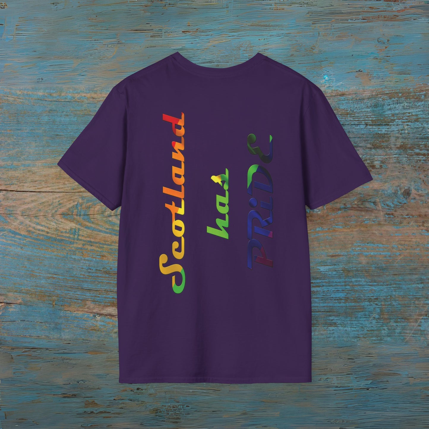 Scotland has PRiDE Flag Clan Regions Map Unisex T-Shirt, Various Colours