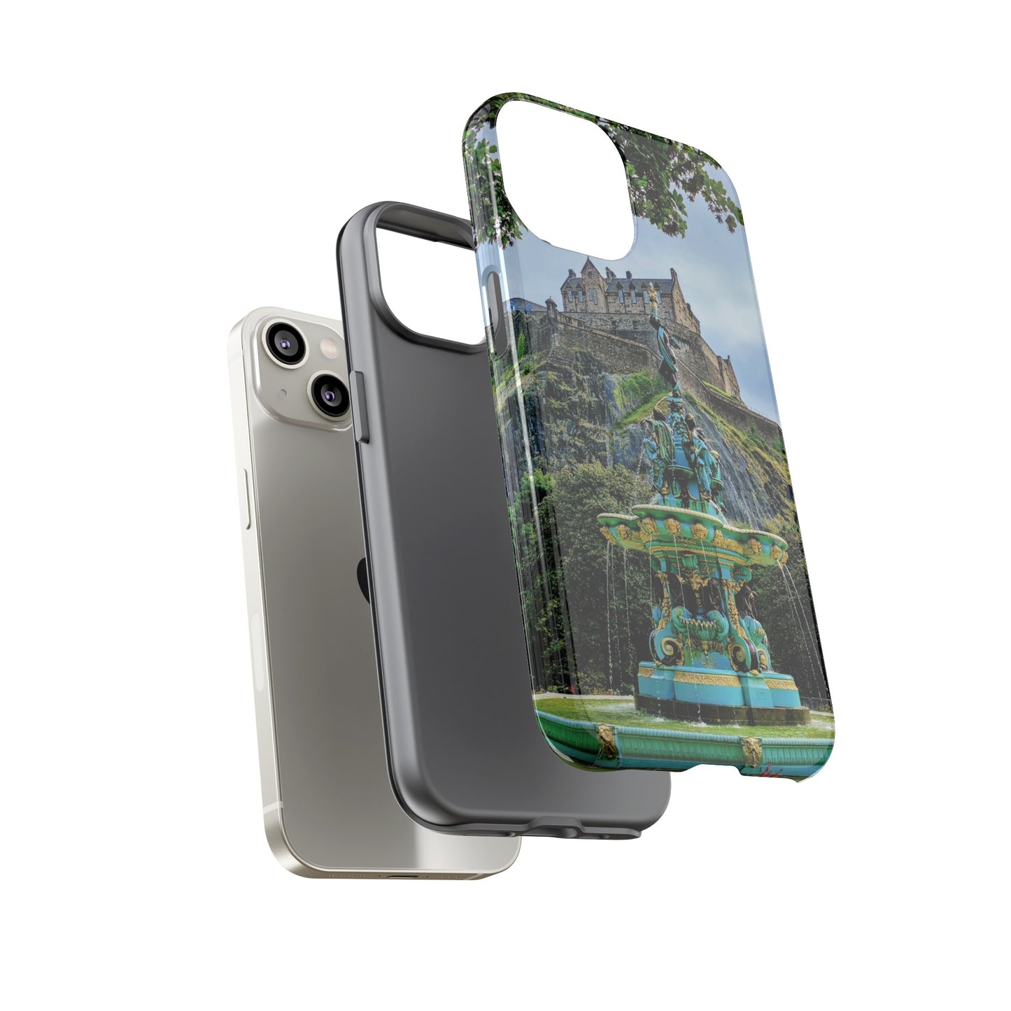 Ross Fountain & Edinburgh Castle Photo Phone Case, Scotland, Various