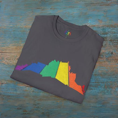 Edinburgh Castle Pride Road Art Unisex T-Shirt