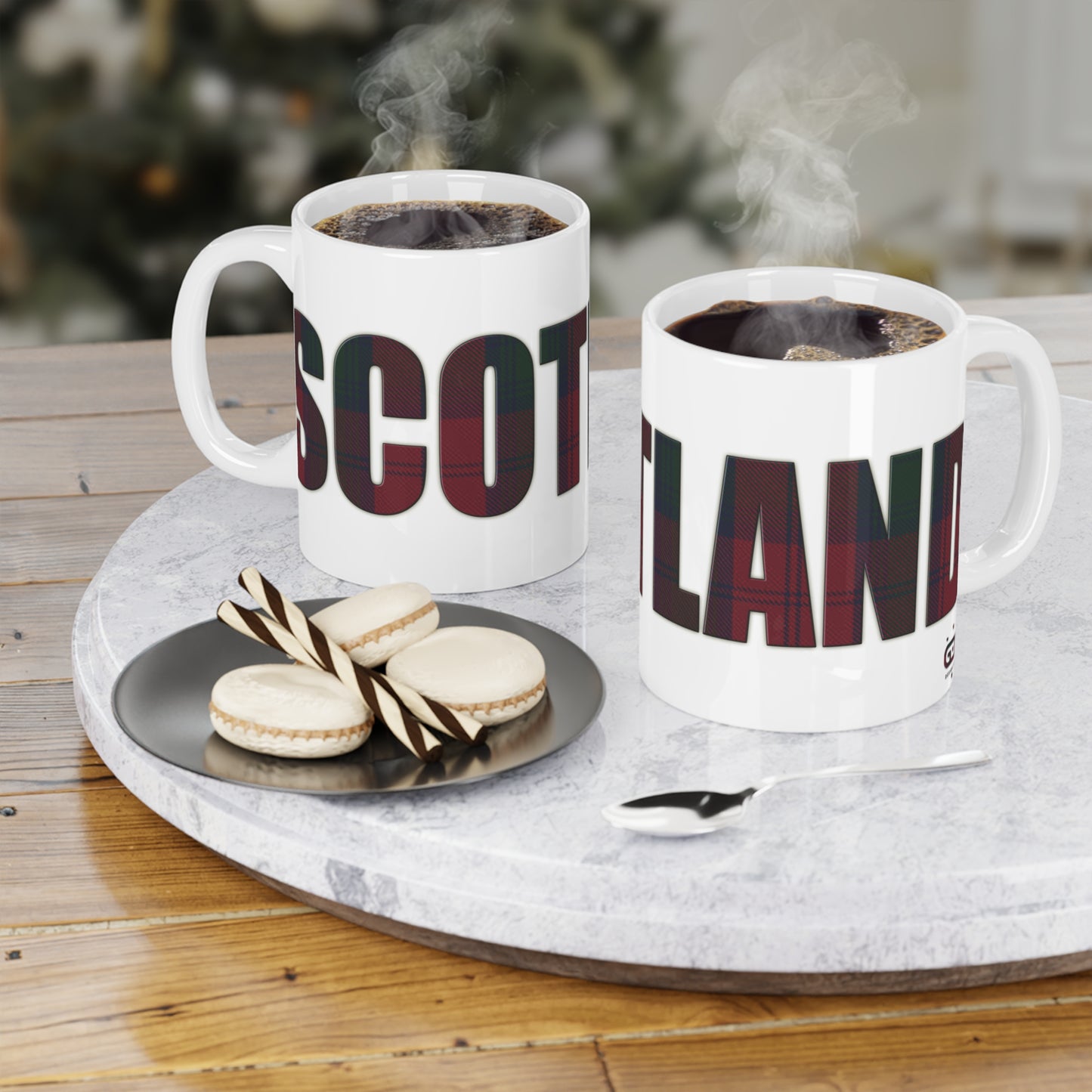 Scotland Tartan Mug - Lindsay Tartan, Various Sizes