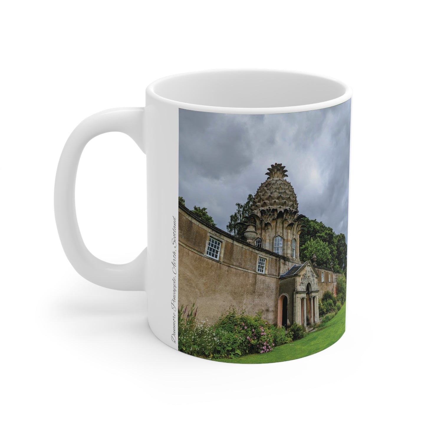 Dunmore Pineapple Photo Mug, Coffee Cup, Tea Cup, Scotland, White