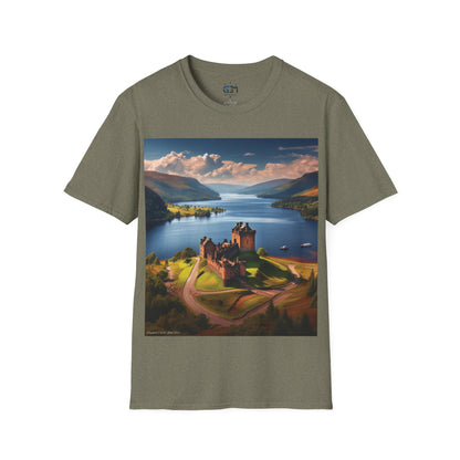 Urquhart Castle - Loch Ness Softstyle T-Shirt, Unisex Tee, Scottish Landmarks, Various Colours