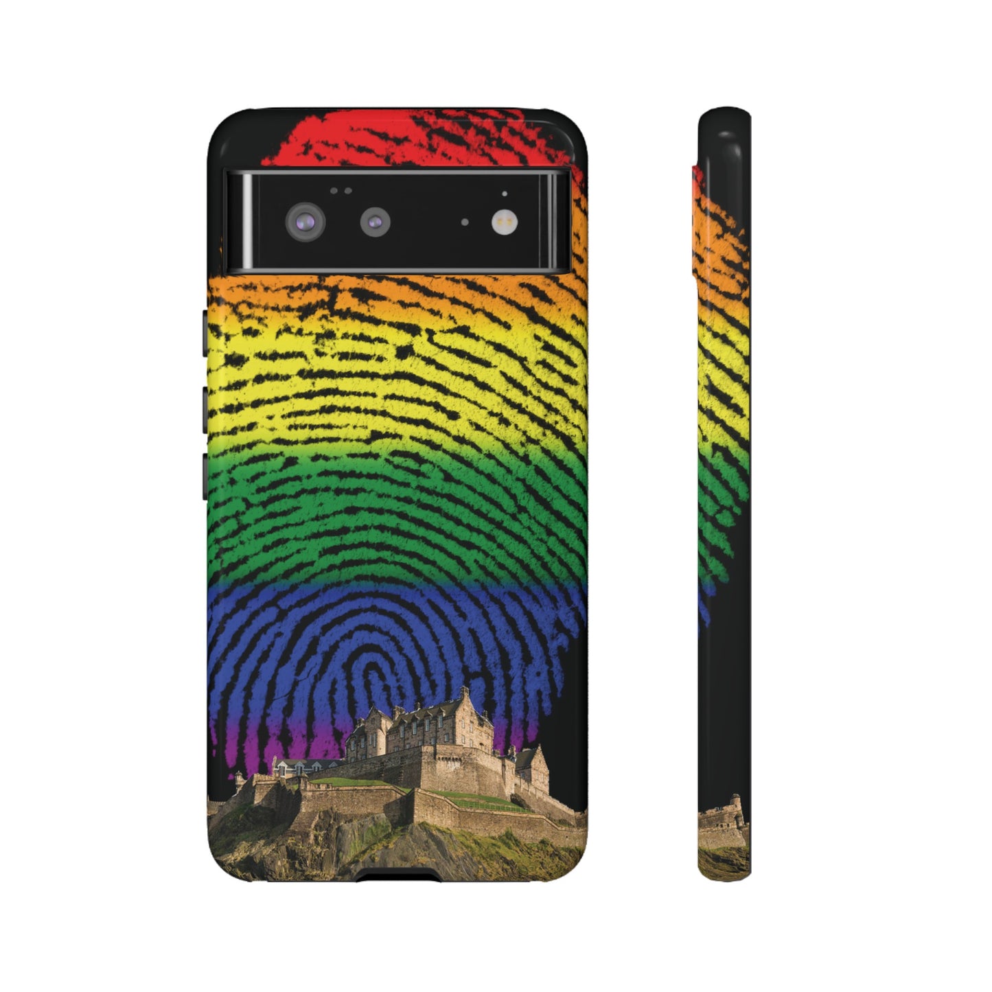 Edinburgh Castle Pride Phone Case - Fingerprint, Various