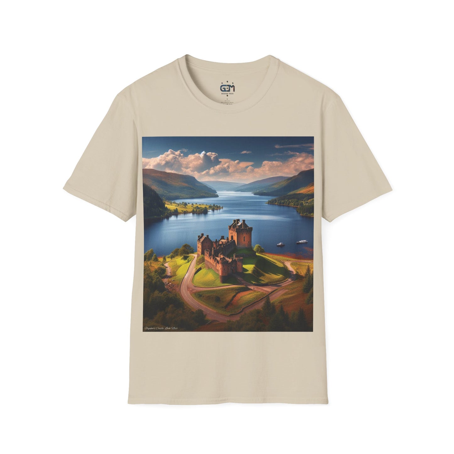 Urquhart Castle - Loch Ness Softstyle T-Shirt, Unisex Tee, Scottish Landmarks, Various Colours