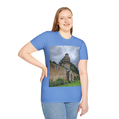 Dunmore Pineapple Photo Softstyle T-Shirt, Unisex Tee, Scotland Shirt, Scottish Landmark, Nature, Scenery, Various Colours