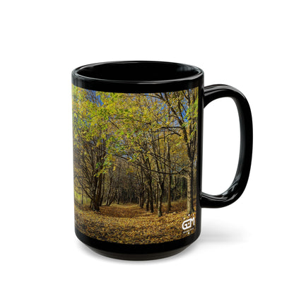 Autumn in Scotland Photo Mug, Coffee Cup, Tea Cup, Scottish Art, Scottish Parks, Scottish Nature, Strathclyde Country Park, Black