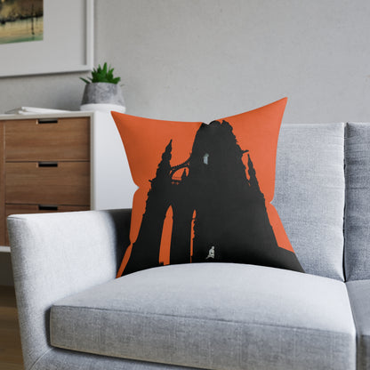 Coussins carrés Scotland Art Silhouette : différentes tailles