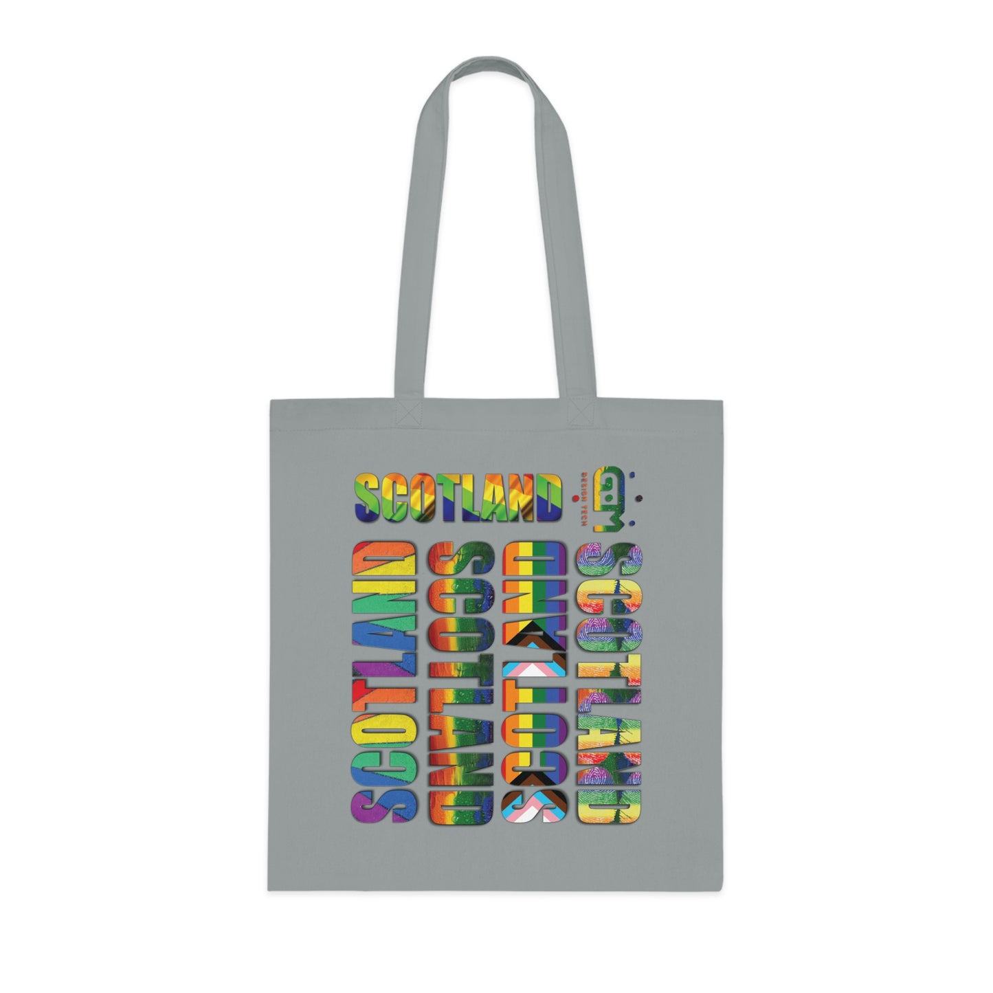 Scotland Pride Lettering Cotton Tote Bag