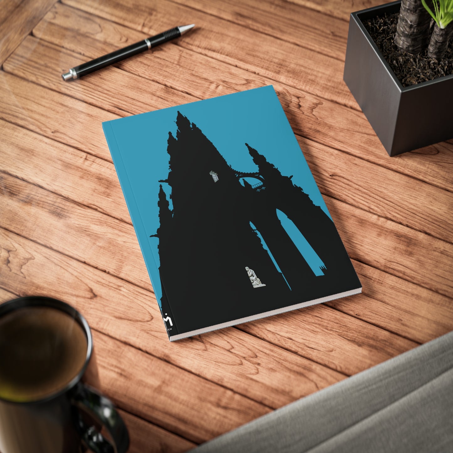 Scotland Art A5 Softcover Notebook - Silhouettes