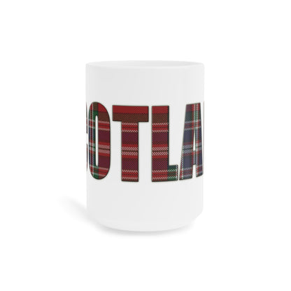 Scotland Tartan Mug - MacFarlane Tartan, Various Sizes