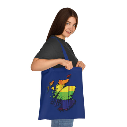 Scotland Pride Flag Map Cotton Tote Bag