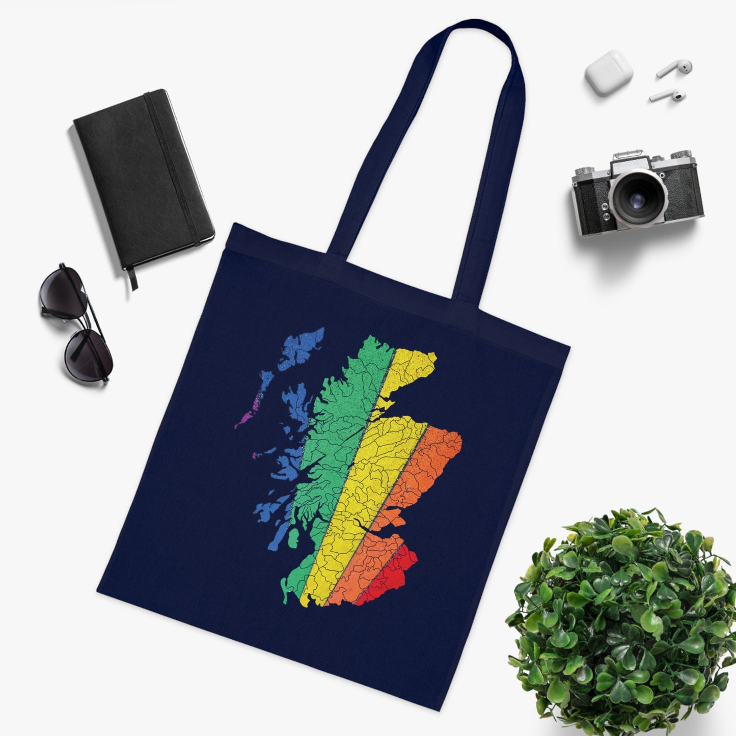 Scotland Pride Road Clan Map Cotton Tote Bag