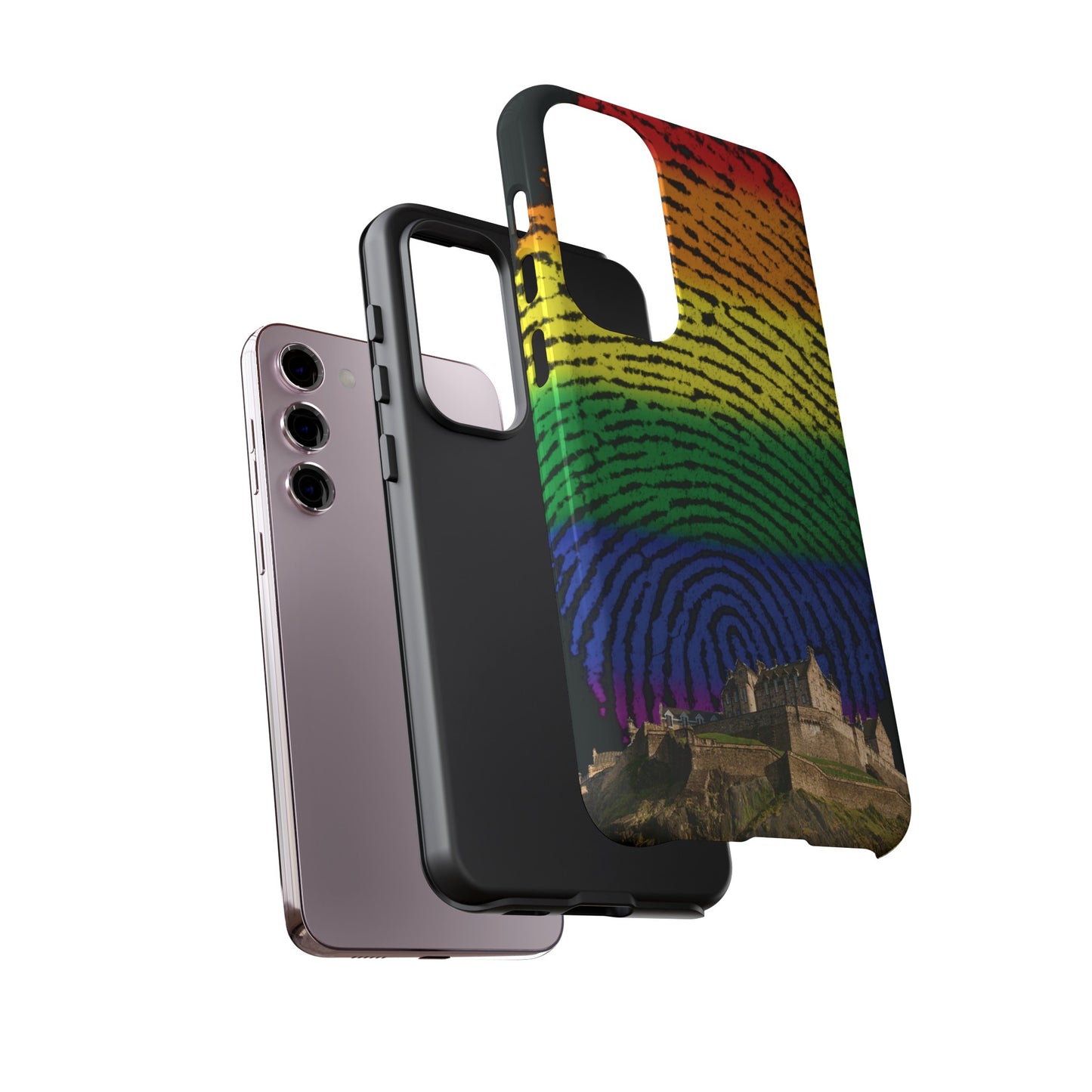 Edinburgh Castle Pride Phone Case - Fingerprint, Various