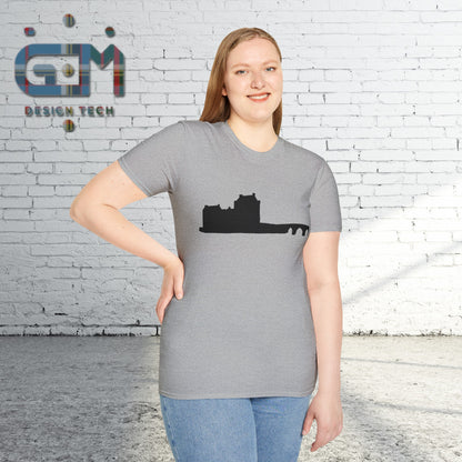 Eileen Donan Castle Silhouette Art Unisex T-Shirt