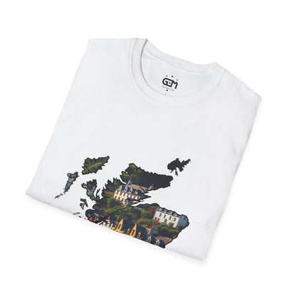 Portree Isle of Skye Scotland Map Softstyle Unisex T-Shirt, Scotland Shirt, Scottish Landmark Tee