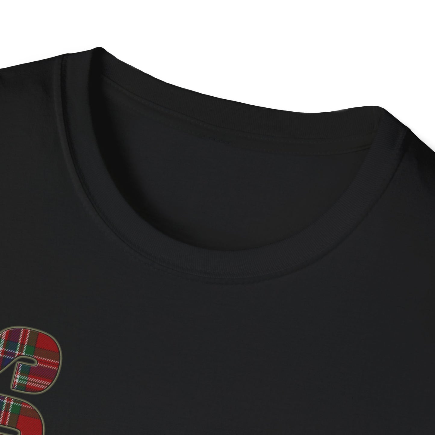 Tartan Scotland Lettering Softstyle Unisex T-Shirt, MacFarlane Tartan Tee