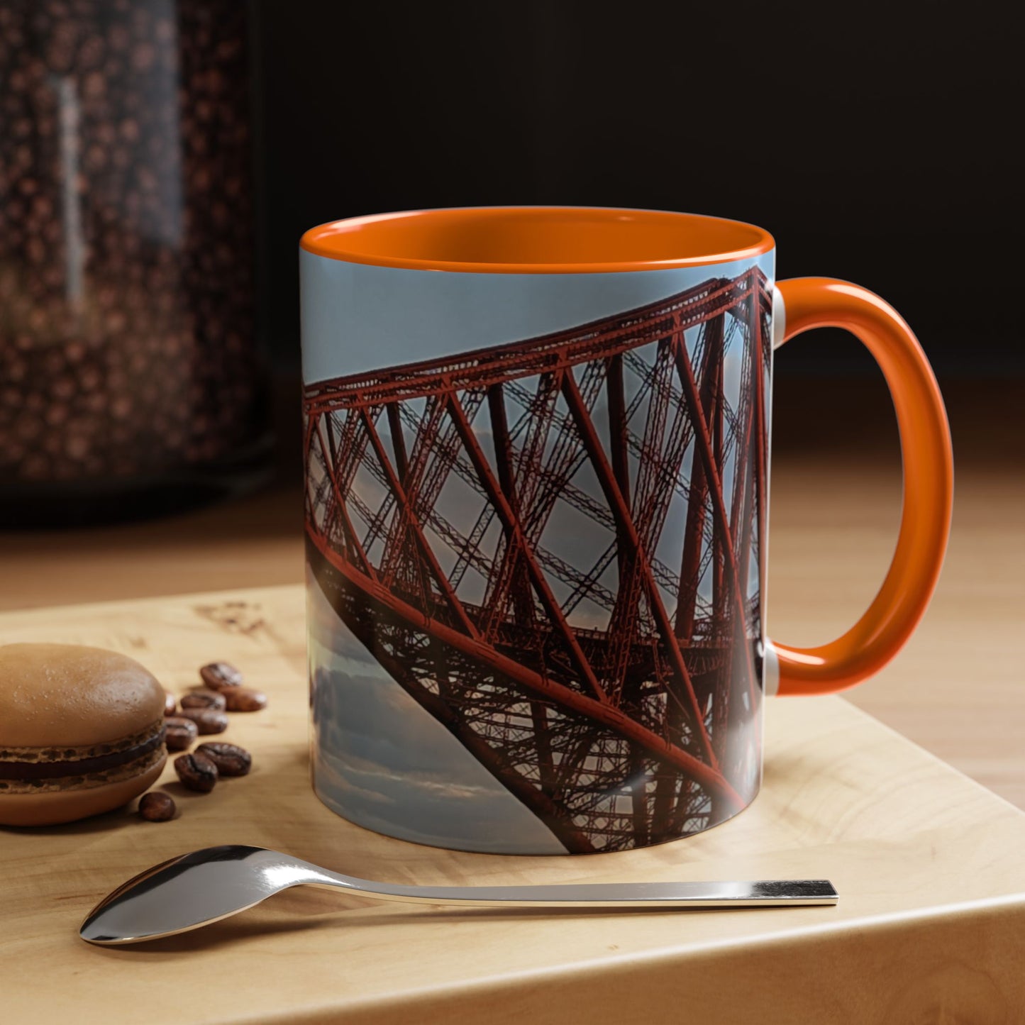 Tasses décoratives Écosse en gros plan - Scènes variées (orange)