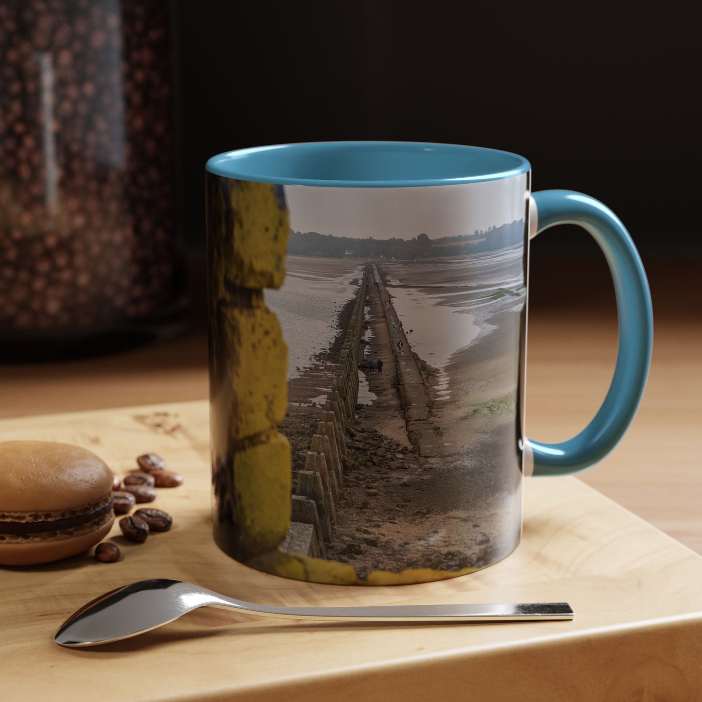 Tasses décoratives Écosse en gros plan - Scènes variées (bleu clair)