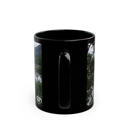 Portree Isle of Skye Photo Mug, Scotland Mug, Tea Cup, Coffee Cup, Scottish Landmark, Coloured Buildings, Nature, Scenery, Black