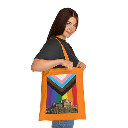 Edinburgh Castle Pride Progress Sky Cotton Tote Bag