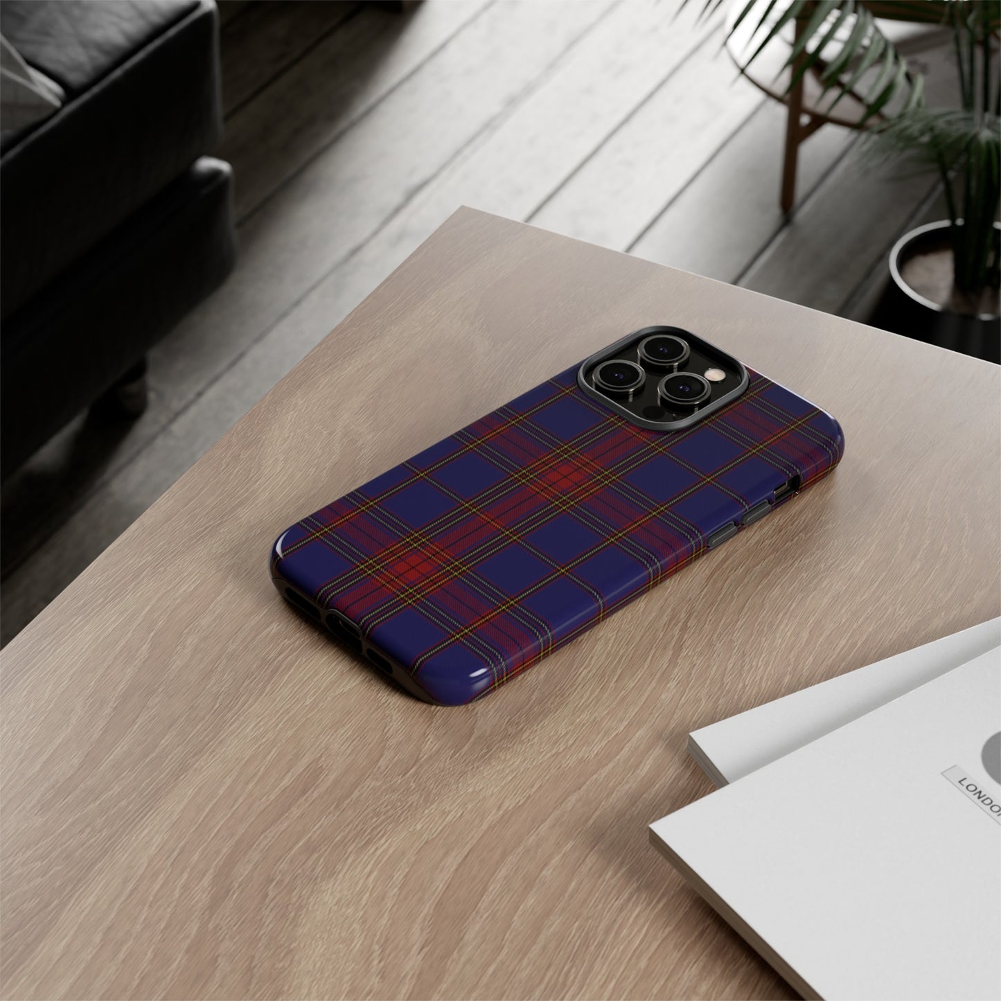 Étui de téléphone à motif tartan écossais - Leslie, Divers