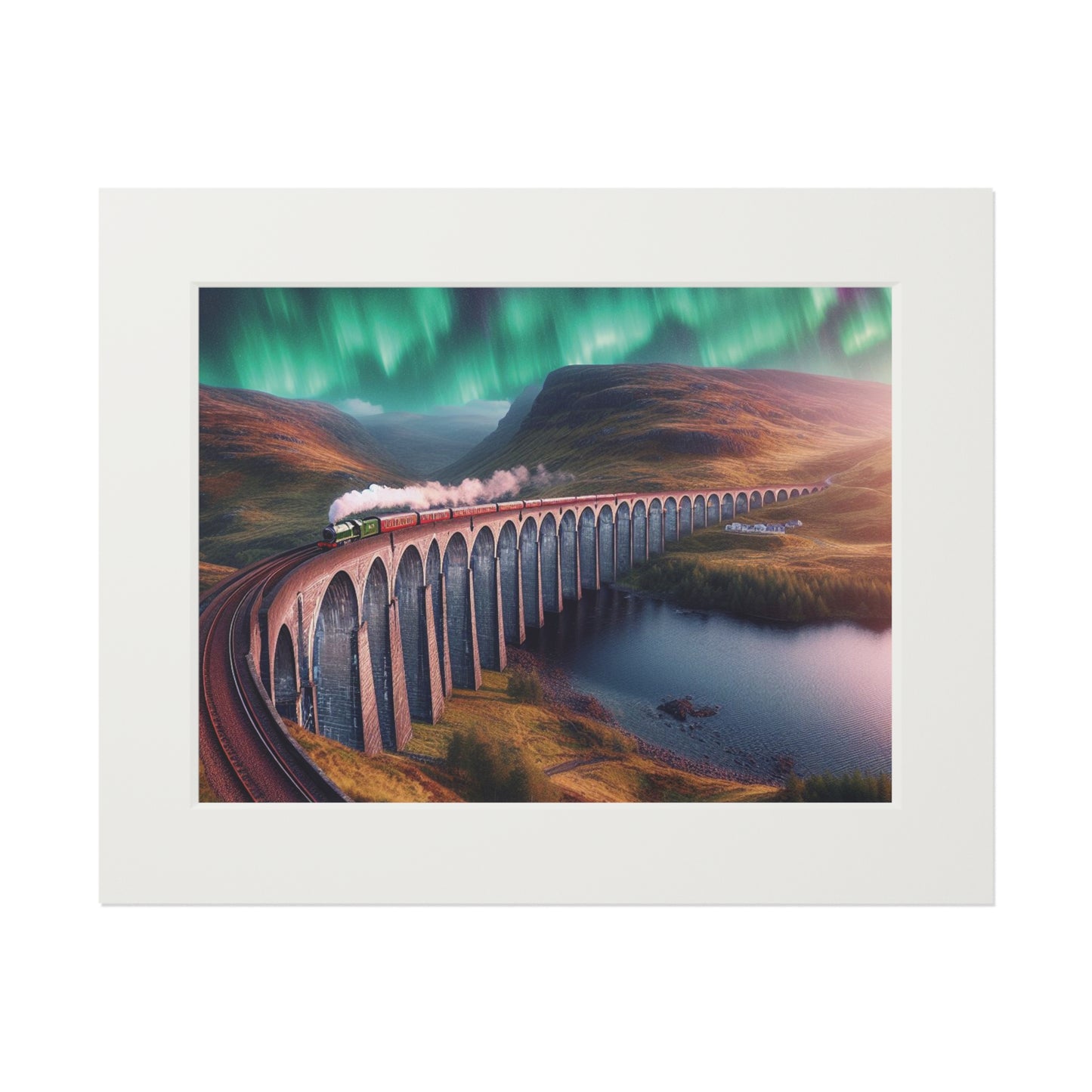 Glenfinnan Viaduct Fine Art Print, Scotland Art, Paper Frame, Various Sizes, Horizontal