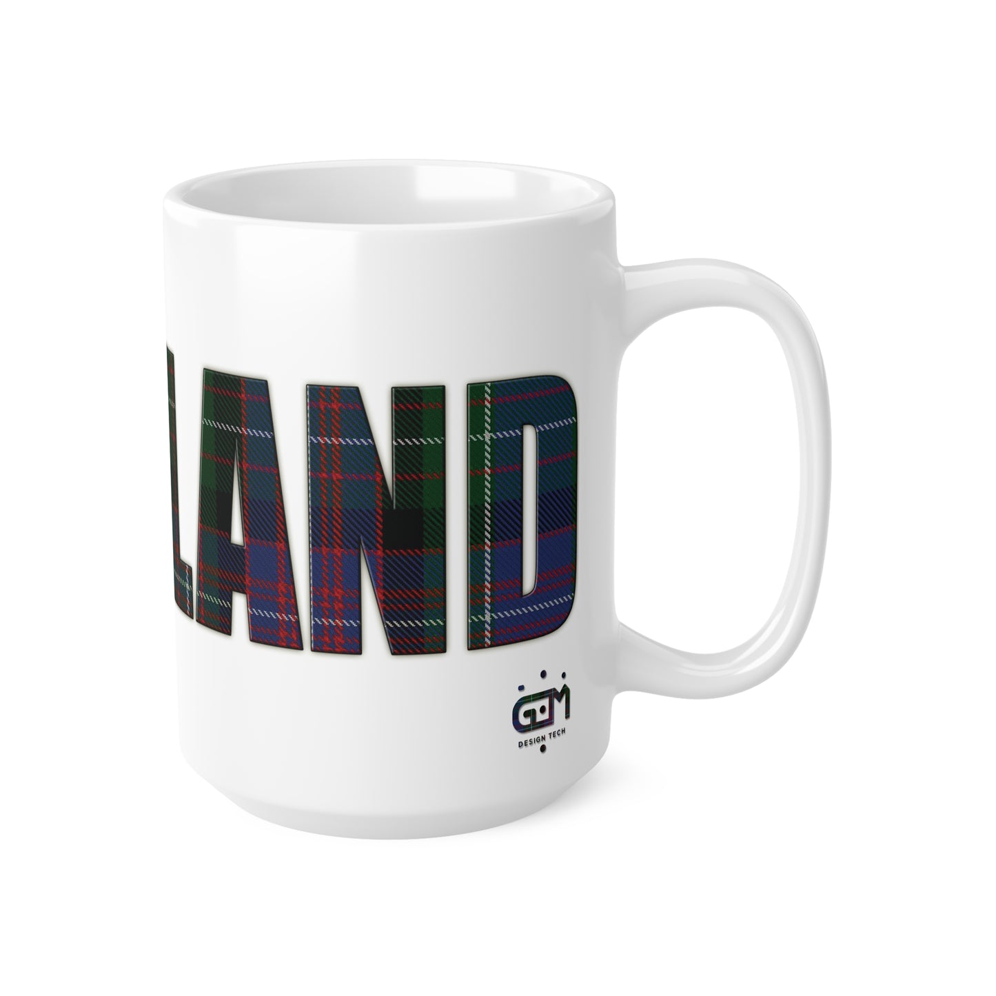 Scotland Tartan Mug - Rankin, Coffee Cup, Tea Cup, Scotland, White