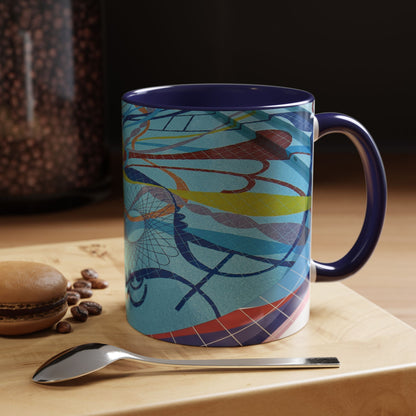Tasses décoratives Écosse en gros plan - Scènes variées (bleu marine)