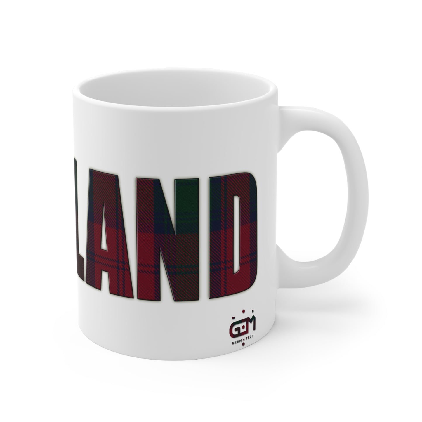 Scotland Tartan Mug - Lindsay, Coffee Cup, Tea Cup, Scotland, White