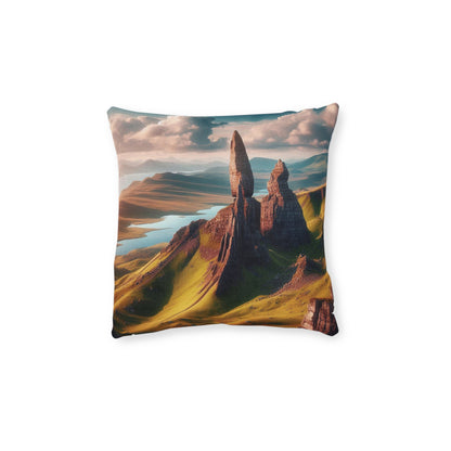 Reversible Square Cushion : Isle of Skye Old Man of Storr, Various Sizes