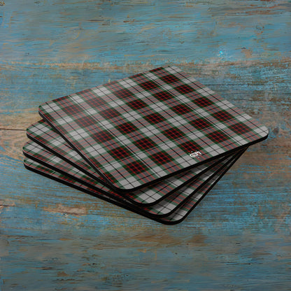 Scottish Tartan Cork Coaster Set (A-F)