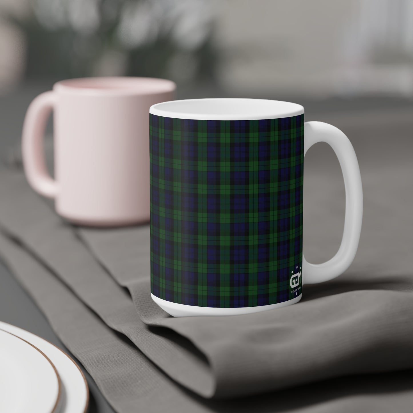 Tartan Mug - Black Watch Tartan, Scottish, Various Sizes