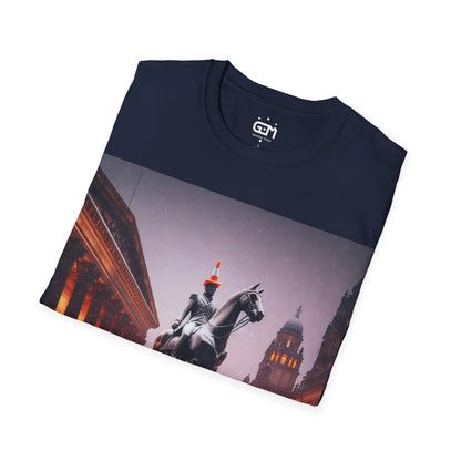 Glasgow Duke of Wellington Winter Softstyle T-Shirt, Unisex Tee, Scotland Shirt, Scottish Landmark, Nature, Scenery, Various Colours