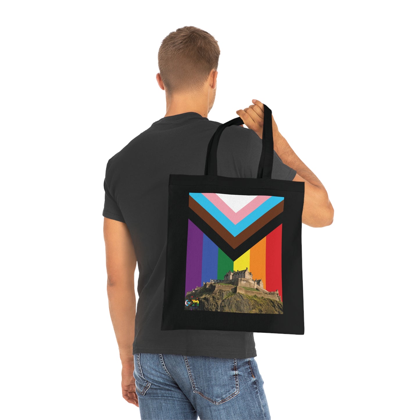 Edinburgh Castle Pride Progress Sky Cotton Tote Bag