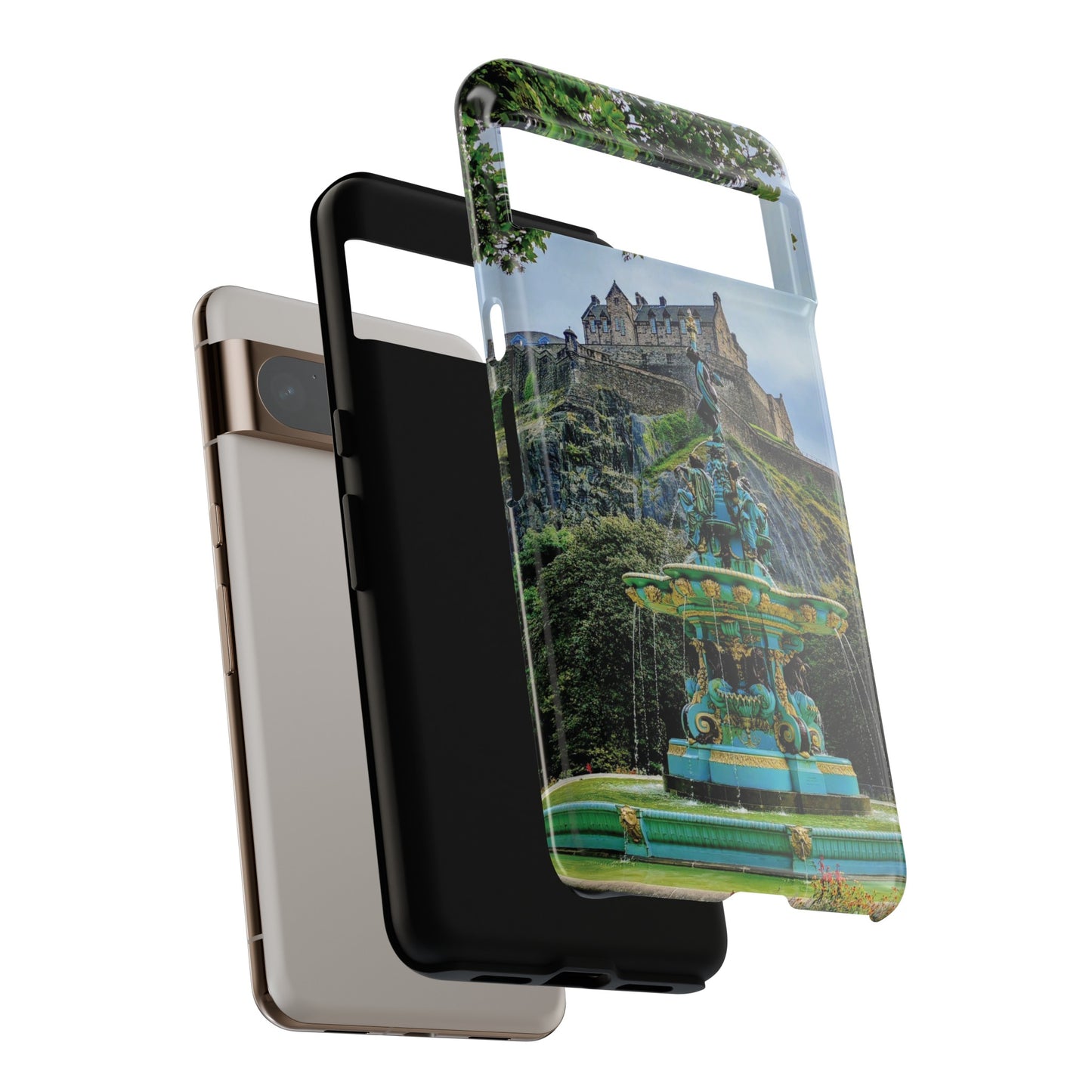 Ross Fountain & Edinburgh Castle Photo Phone Case, Scotland, Various